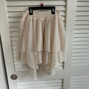 Free people lace skirt